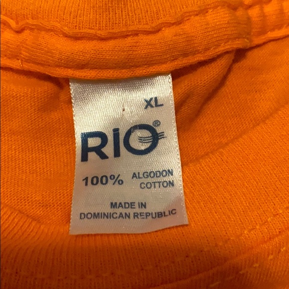 Punts Cana Dominican Republic Lizards Orange Tee - Picture 6 of 6